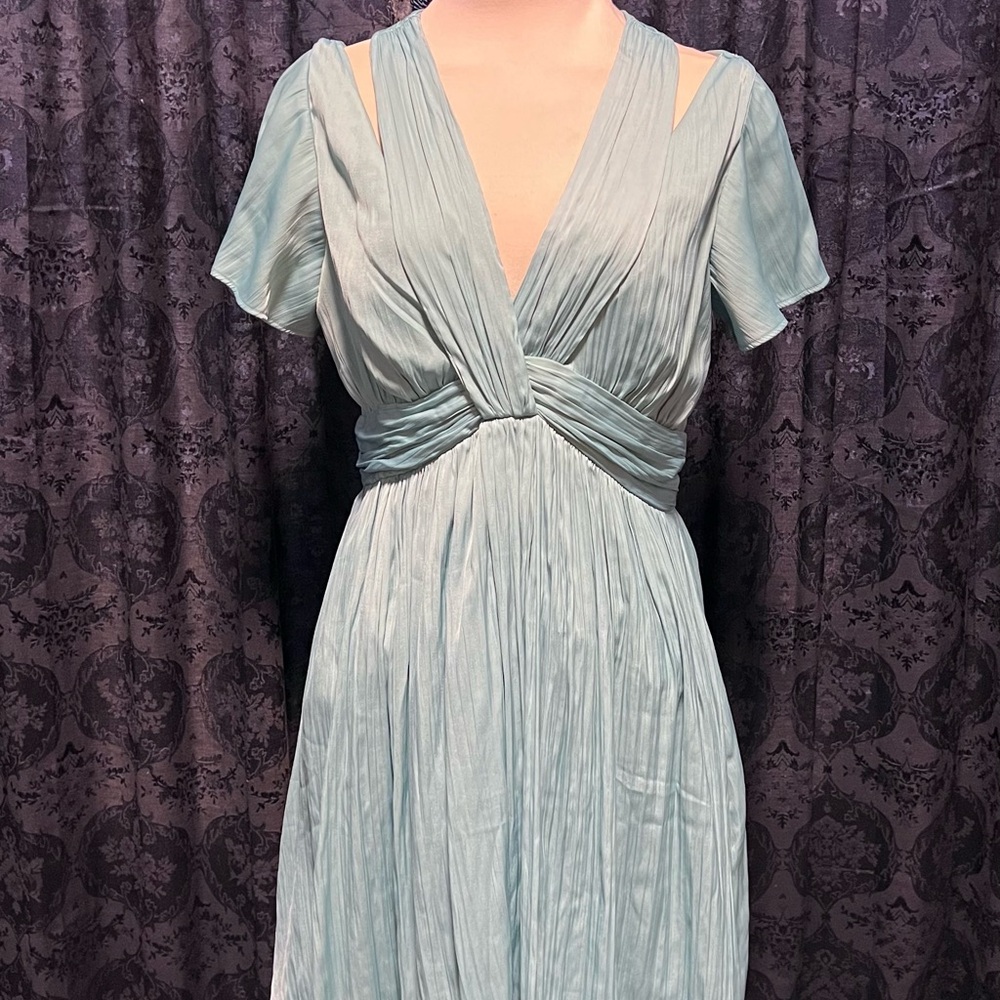 Elegant Light Teal Anthropologie Women's Dress Size 4 NWT